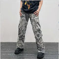 Camouflage Flared Cargo Pants