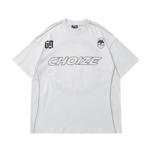 “CHOIZE” Oversized Reflective Shirt