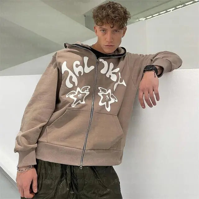 “1400KDW” Khaki Hoodie